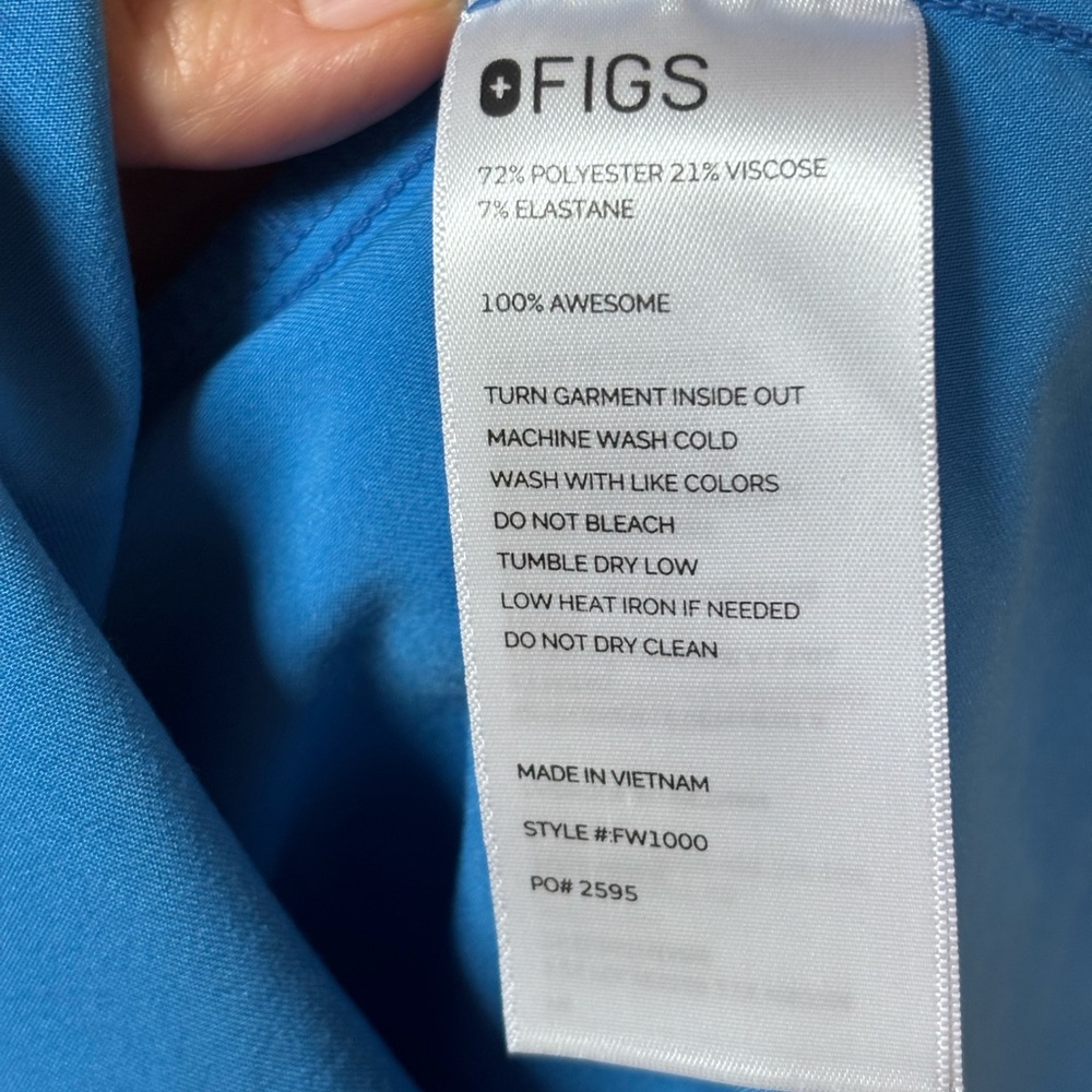 Figs Capri Blue Catarina Top - Picture 2 of 4